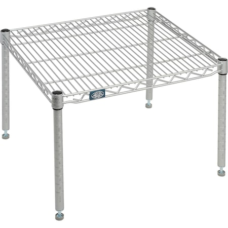 Nexel Nexelate Silver Epoxy Wire Dunnage Rack, 24W x 21D x 14H P2124EP